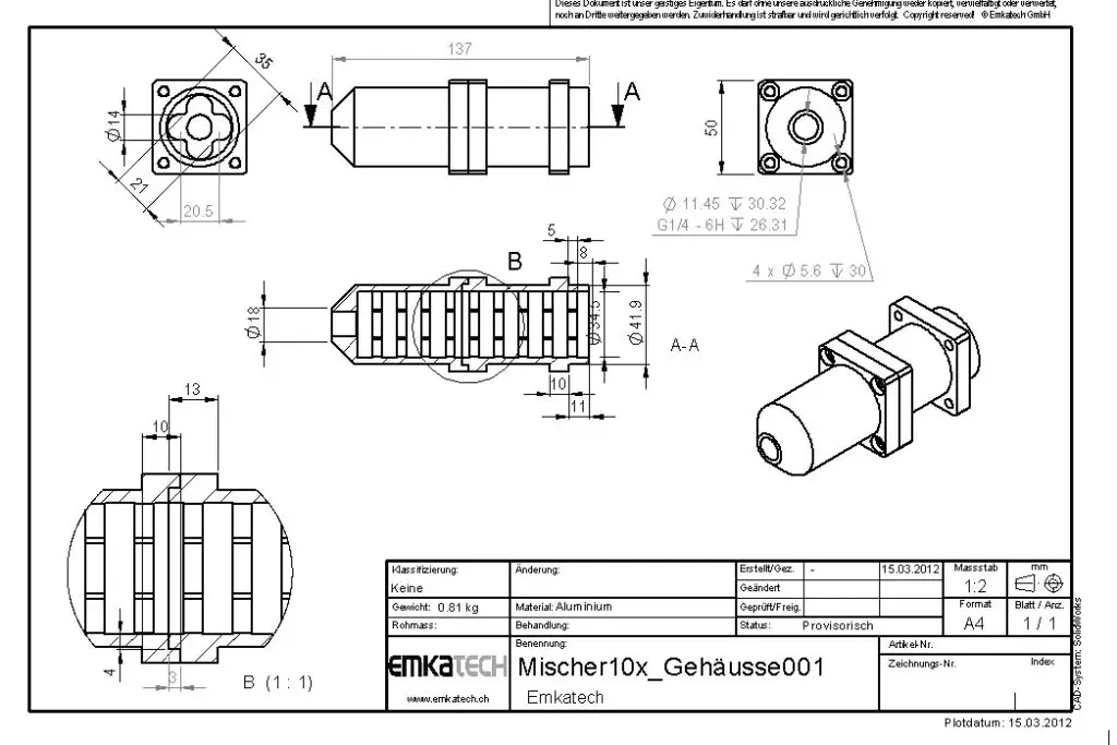 Technische Zeichnung
