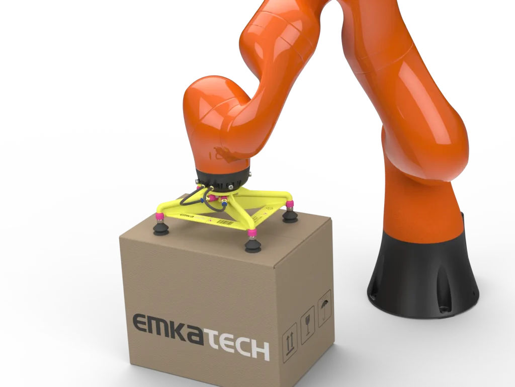 Rendering 3d-Druck in Farbe mit Roboterarm CAD-Service, CAD-Konstruktion, Maschinenbau, Anlagenbau, technische Zeichnungen, Dokumentationen, Rendering, technische Animationen, Animationen, 3D-Druck, 3d-Print, Emkatech GmbH